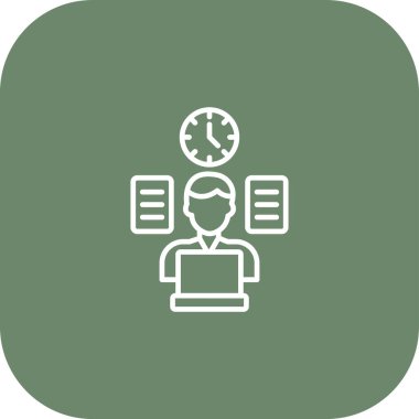 İş simgesinin vektör illüstrasyonu