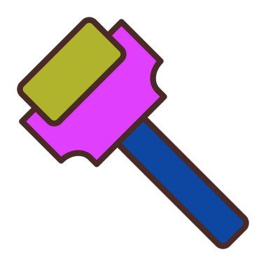 Çekiç ikonu vektör illüstrasyonu