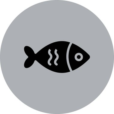 Vektör Balık Simgesi İllüstrasyonu