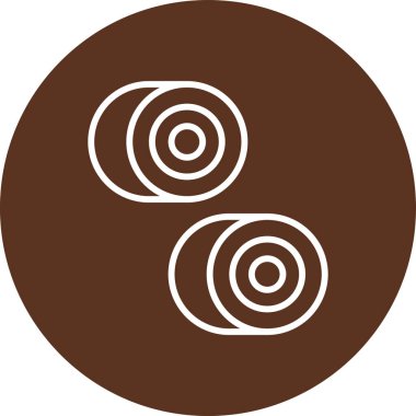 Kahve çekirdeği simgesinin vektör çizimi