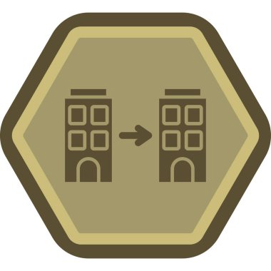 Emlak simgesi vektör illüstrasyonu