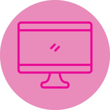 Bilgisayar. Web simgesi basit illüstrasyon