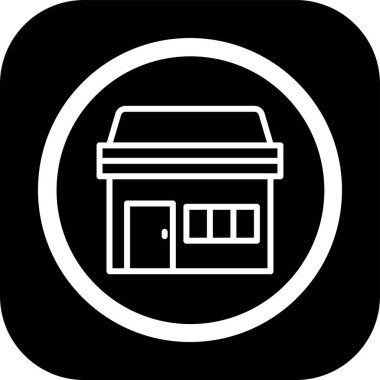 Uygun Mağaza simgesi, vektör illüstrasyonu