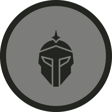 Kask simgesi vektör illüstrasyonu