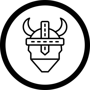 Bir kafatasının karikatür simgesinin vektör çizimi