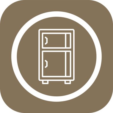 Modern b 'nin vektör illüstrasyonunda yiyecek ikonu yok