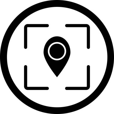 konum. Web simgesi basit illüstrasyon