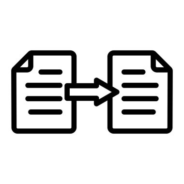 dosya vektörü ince çizgi simgeleri