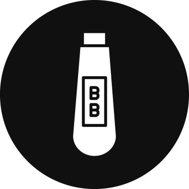 şişe ve süt simgesinin vektör illüstrasyonu