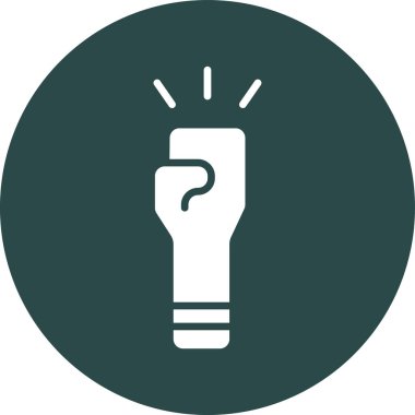 Ampul. Web simgesi basit illüstrasyon