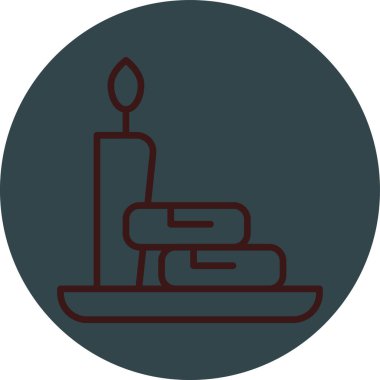 Doğum günü Keki simgesi, vektör illüstrasyonu