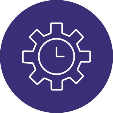 Saat. Web simgesi basit illüstrasyon