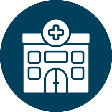 Hastane binası vektör simgesi