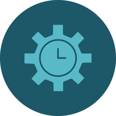 Gear Vektörü Şekil Simgesi Tasarımı