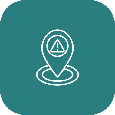 Dikkat web simgesi, vektör illüstrasyonu