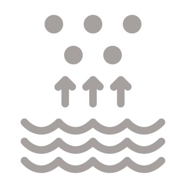 Modern su simgesinin vektör illüstrasyonu