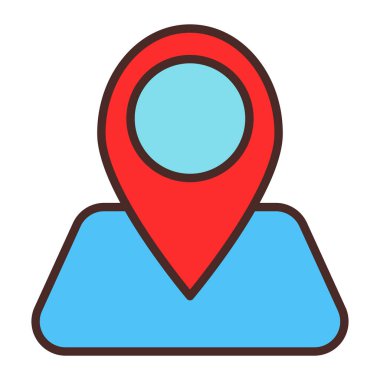 Harita işaretleyici vektör simgesi