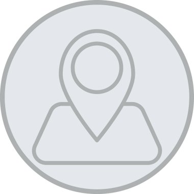 konum simgesi, vektör illüstrasyonu, düz tasarım