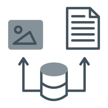 veritabanı vektör simgesi