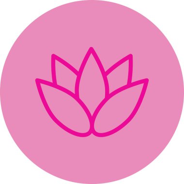 Vektör lotus simgesi illüstrasyonu