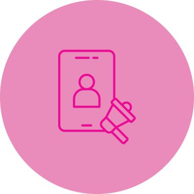 Cep telefonu. Web simgesi basit illüstrasyon