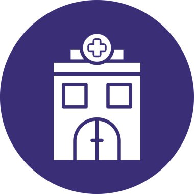 Hastane Simgesi Vektör İllüstrasyonu