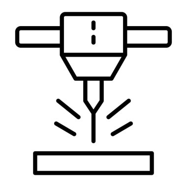 Elektrik dolgu ikonu dış hat vektörü. Elektrik prizi. dolgu enerjisi