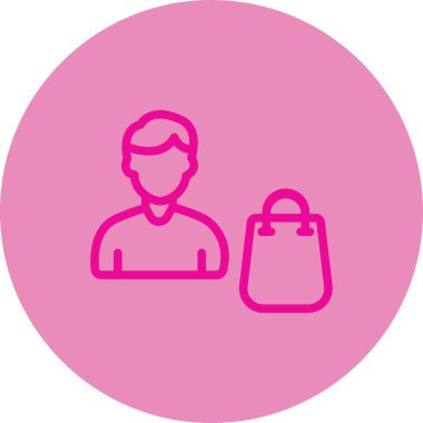 Çantalı bir adamın vektör çizimi