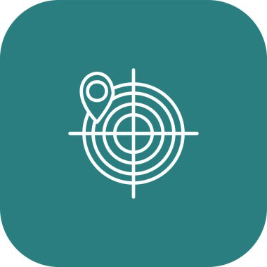 vektör hedef simgesi illüstrasyonu