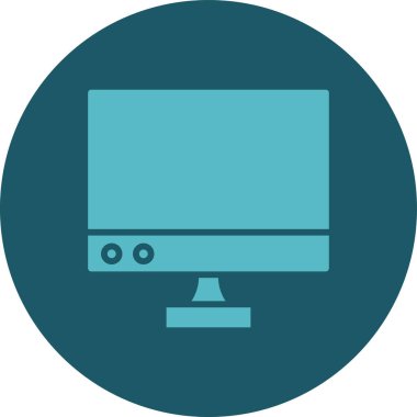 Bilgisayar simgesinin vektör illüstrasyonu