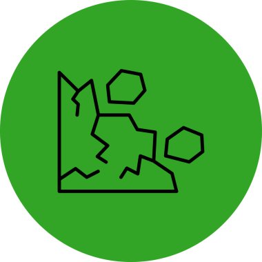 Bir ağaç simgesinin vektör illüstrasyonu