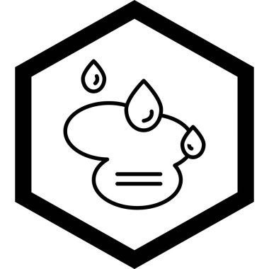 Bir su damlasının vektör çizimi