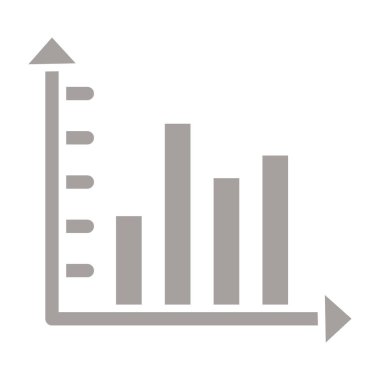 bar çizelgesi çizelgesi düz simge