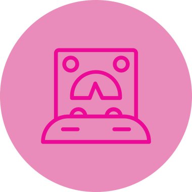 Benzersiz uzaylı vektör simgesi