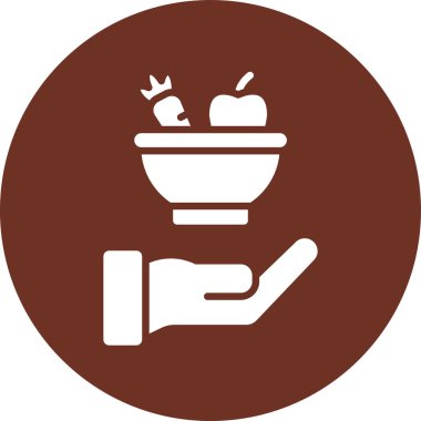 Gıda simgesinin vektör illüstrasyonu