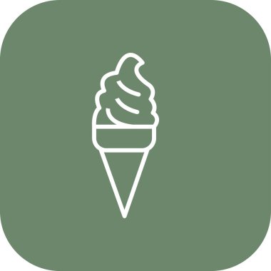 dondurma ikonu vektör illüstrasyonu