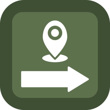 konum. Web simgesi vektör illüstrasyonu