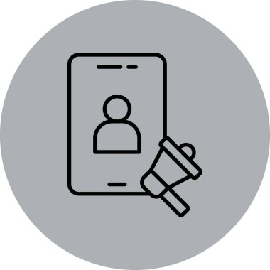 Vektör telefon simgesi, vektör illüstrasyonu