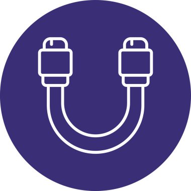 Mıknatıs Web simgesi basit illüstrasyon