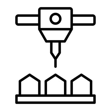Drone kontrol ikonu. Beyaz arkaplanda izole edilmiş web tasarımı için drone kontrol vektör simgesi taslağı