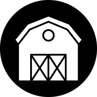 vektör çiftlik simgesi, vektör illüstrasyonu