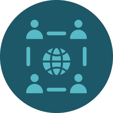 Genel bağlantı simgesi. Vektör çizim