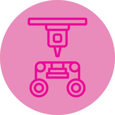 Bir bisiklet simgesinin vektör illüstrasyonu