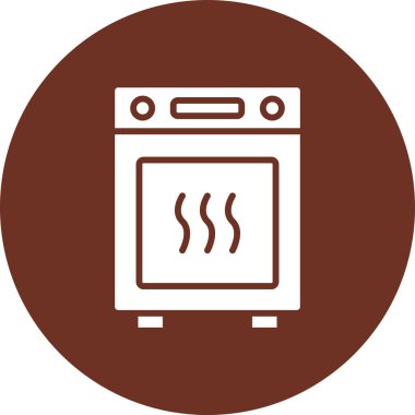 fırın ikonu vektör illüstrasyonu