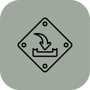 ok simgesinin vektör illüstrasyonu