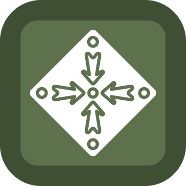 Oklar web simgesi, vektör illüstrasyonu