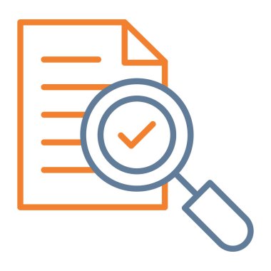 Kontrol listesi simgesi vektörü. ince çizgi biçimi.