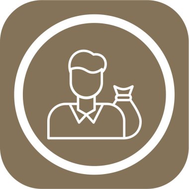 iş simgesi soyut bir grupta izole edildi