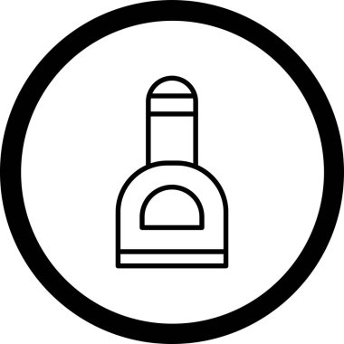 vektör şarap simgesi, basit ve resimli