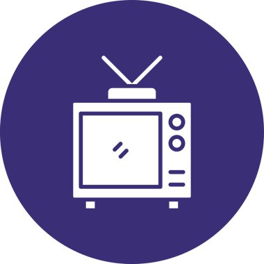 vektör televizyon simgesi illüstrasyonu